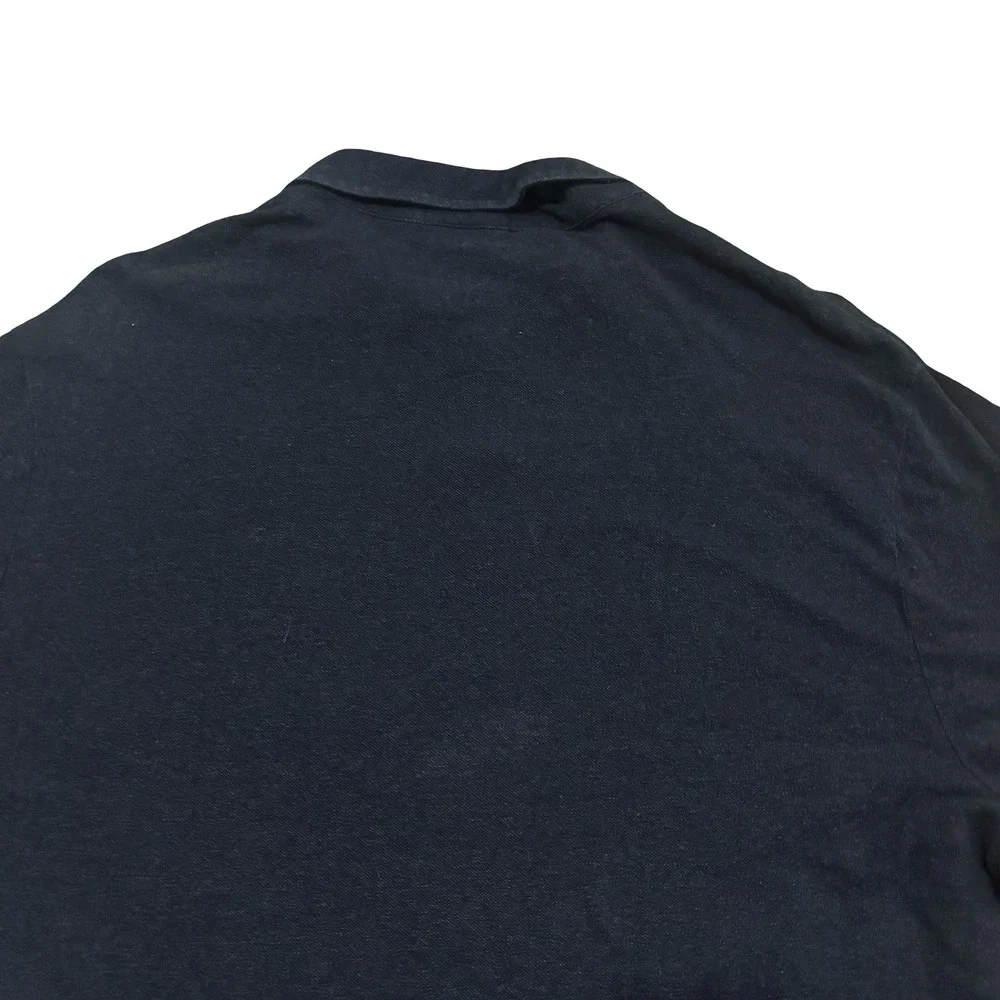 Polo Ralph Lauren Mens XL Custom‎ Slim Fit Dragon Graphic Polo Shirt Navy Blue